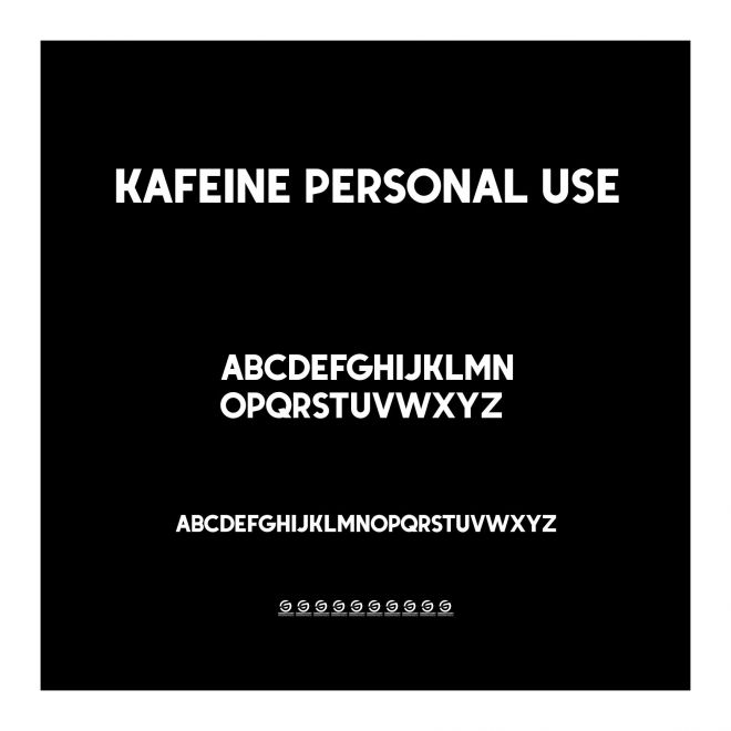 Kafeine Personal Use