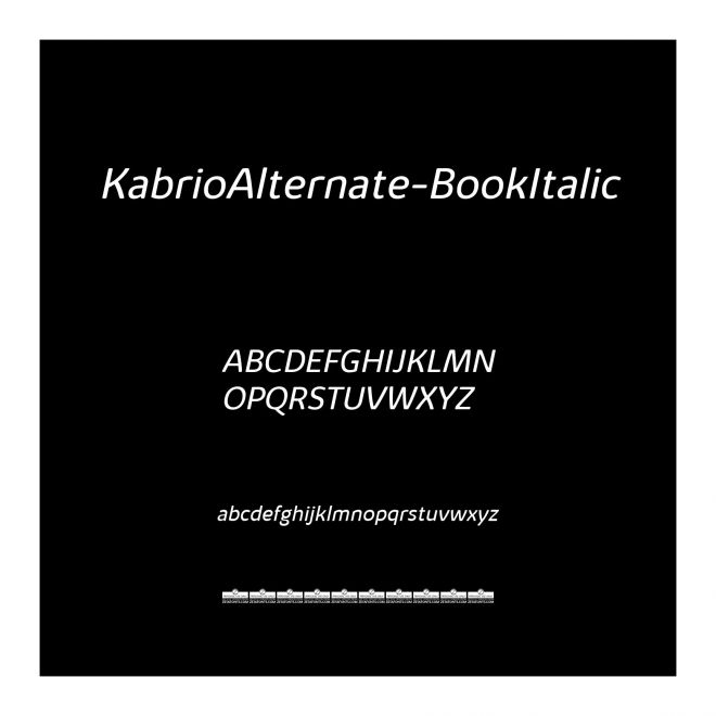 KabrioAlternate-BookItalic
