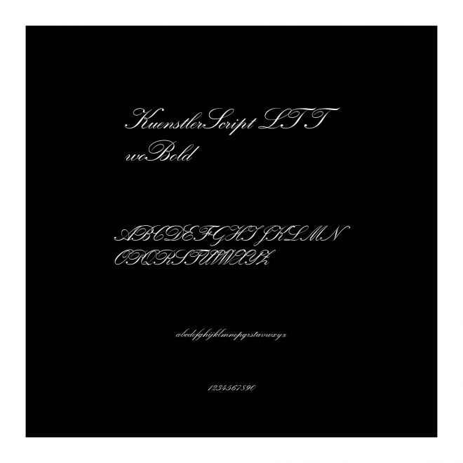 KuenstlerScript LT TwoBold