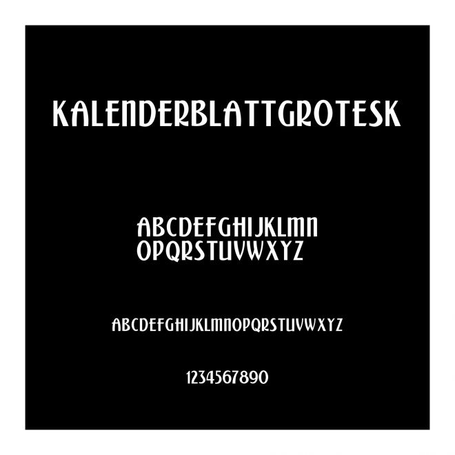 KalenderblattGrotesk