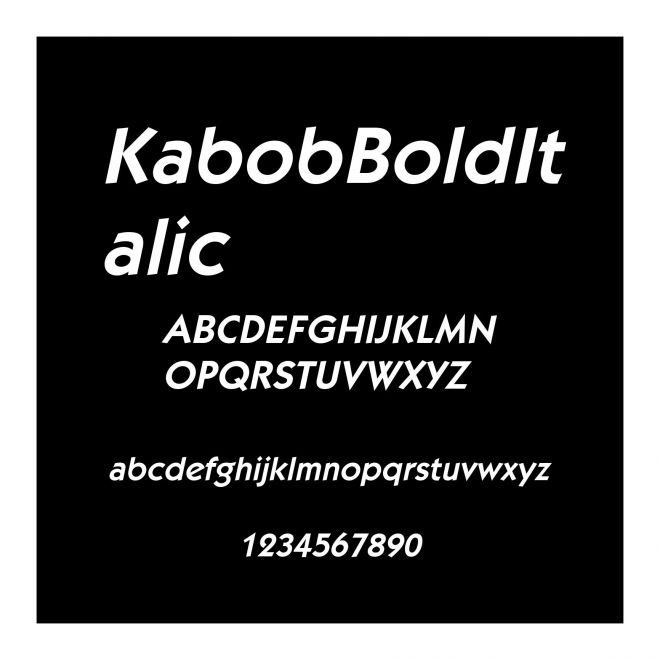 KabobBoldItalic