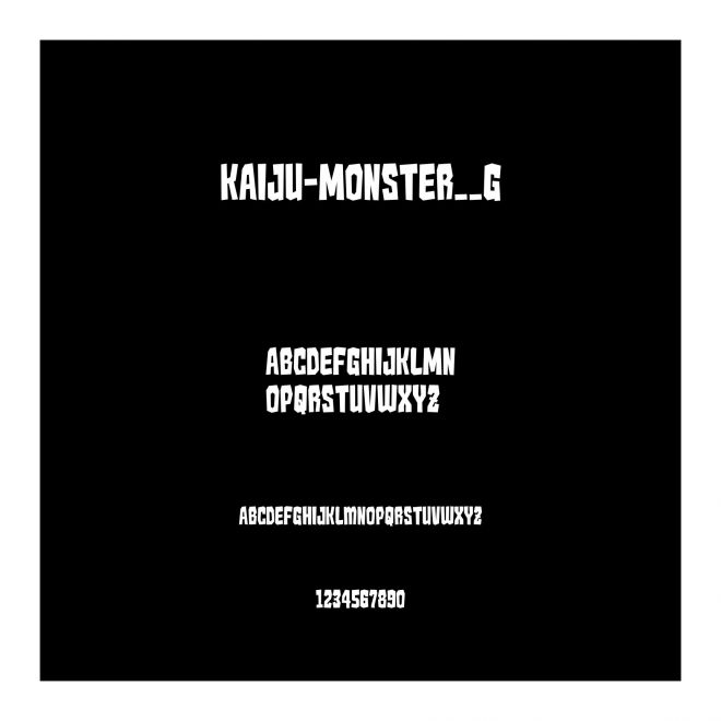 Kaiju-Monster__G
