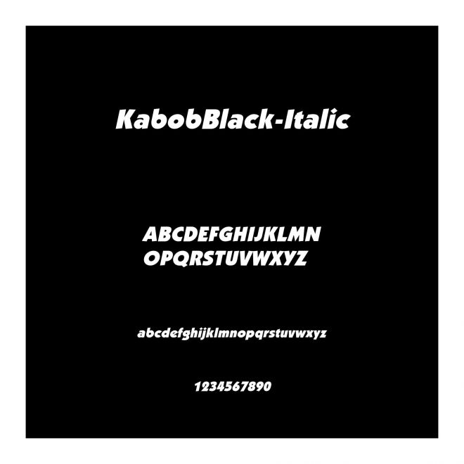 KabobBlack-Italic