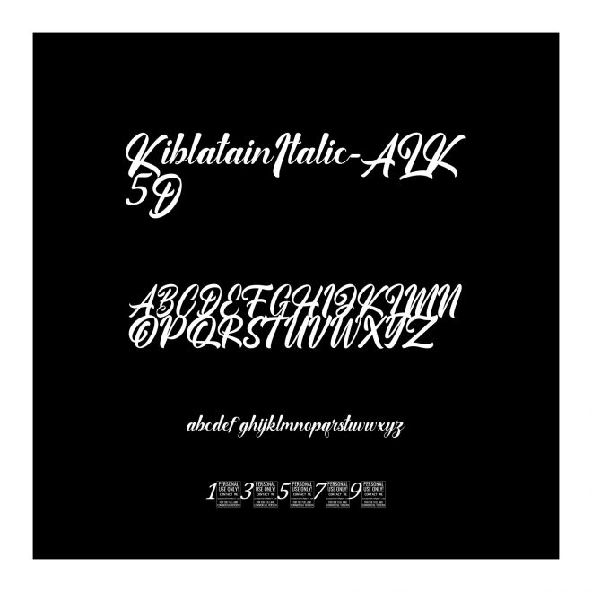 KiblatainItalic-ALK5D