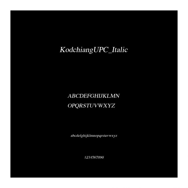 KodchiangUPC_Italic
