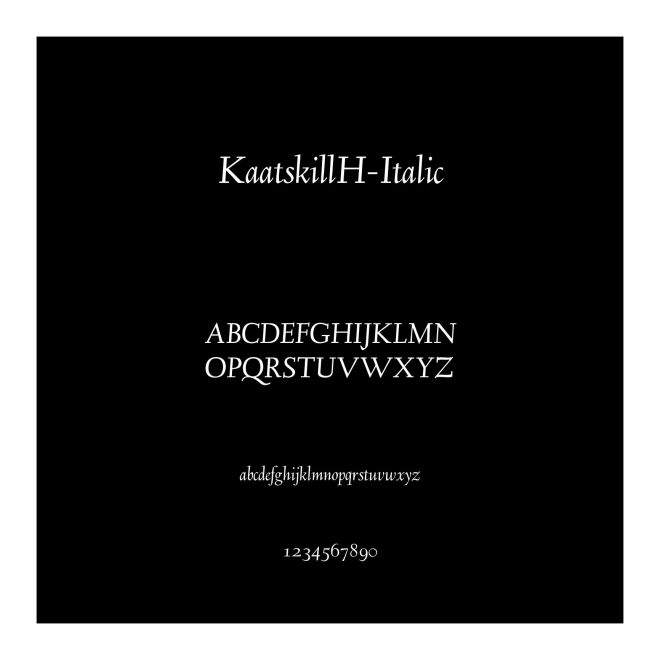 KaatskillH-Italic