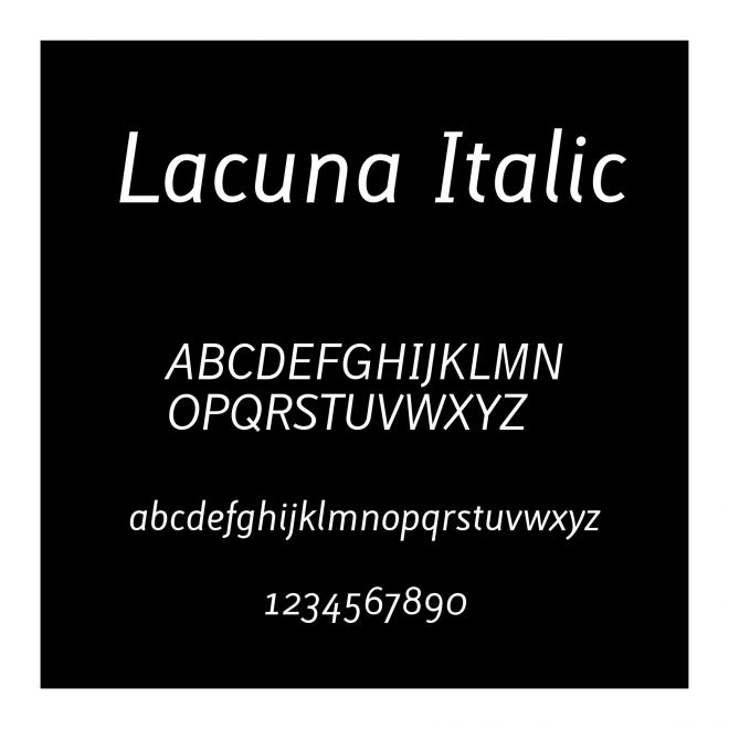 Lacuna Italic