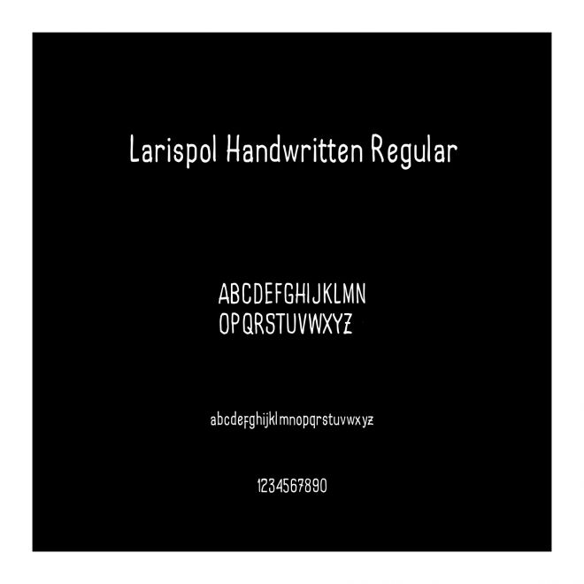 Larispol Handwritten Regular