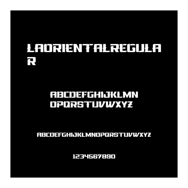 LaOrientalRegular