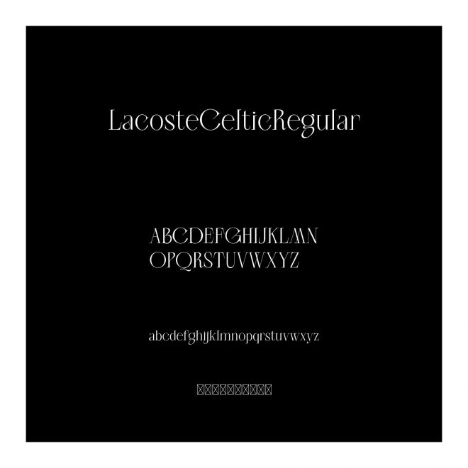 LacosteCelticRegular