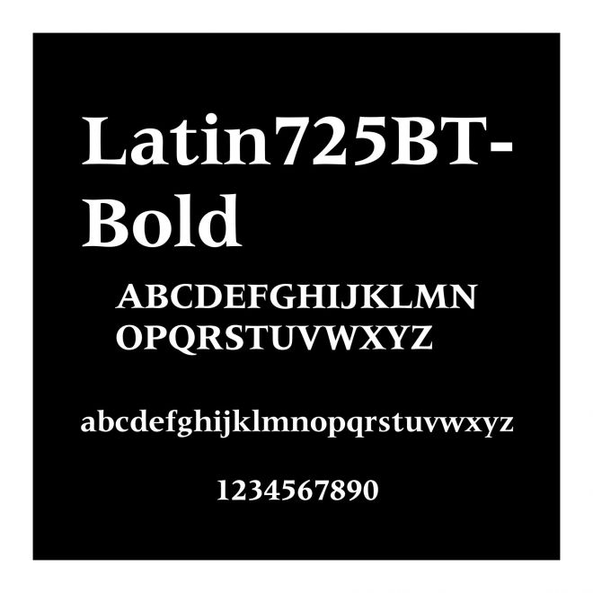 Latin725BT-Bold