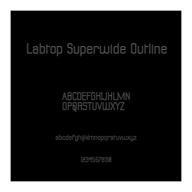 Labtop Superwide Outline