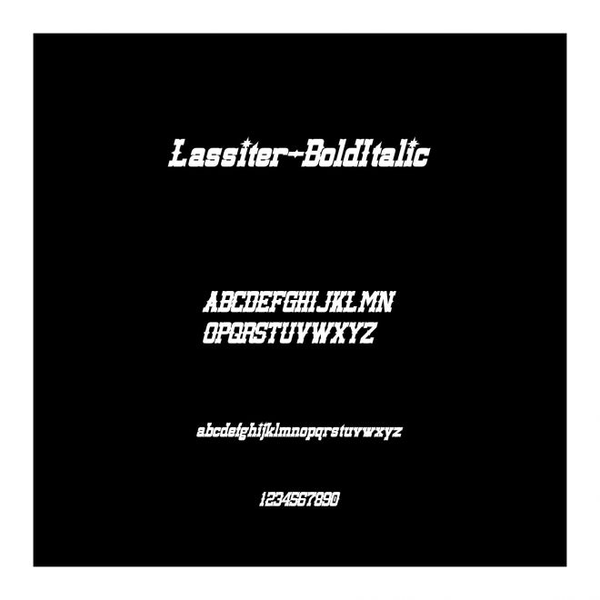 Lassiter-BoldItalic