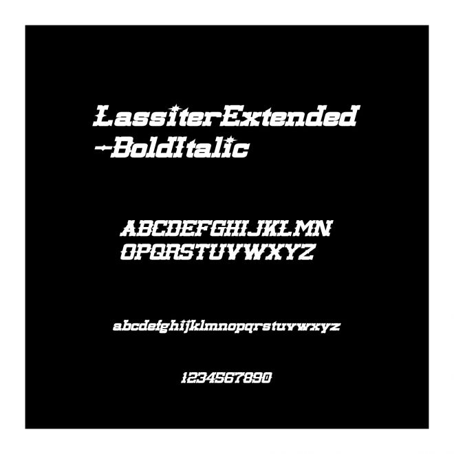 LassiterExtended-BoldItalic