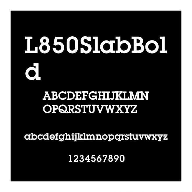 L850SlabBold