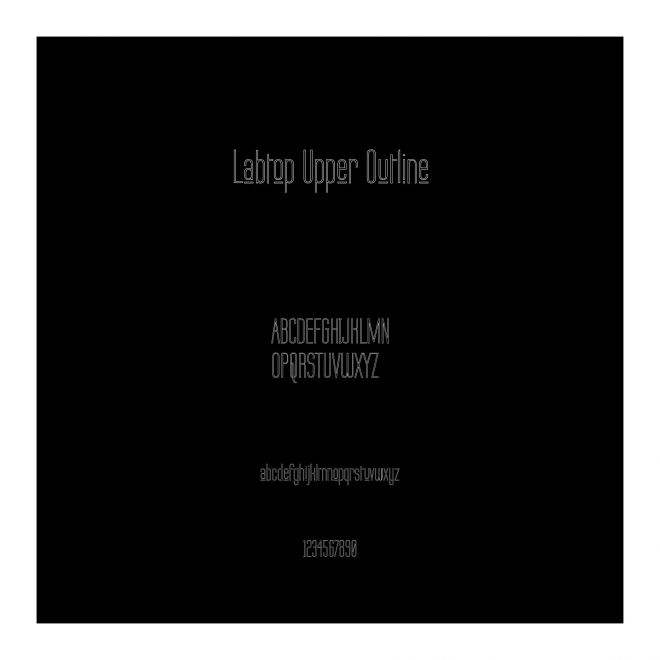 Labtop Upper Outline