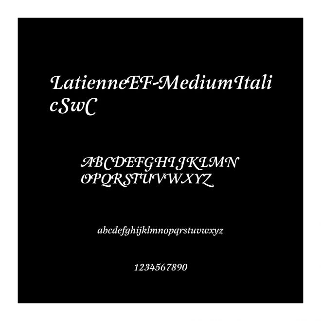 LatienneEF-MediumItalicSwC