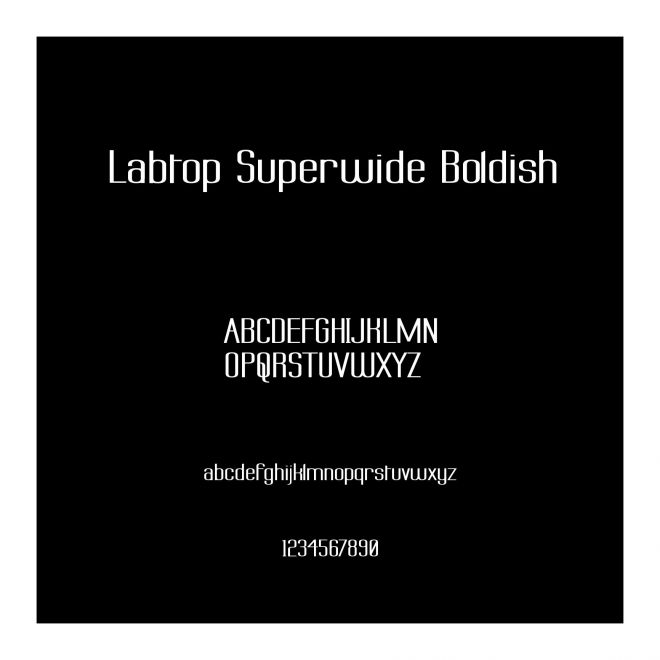 Labtop Superwide Boldish