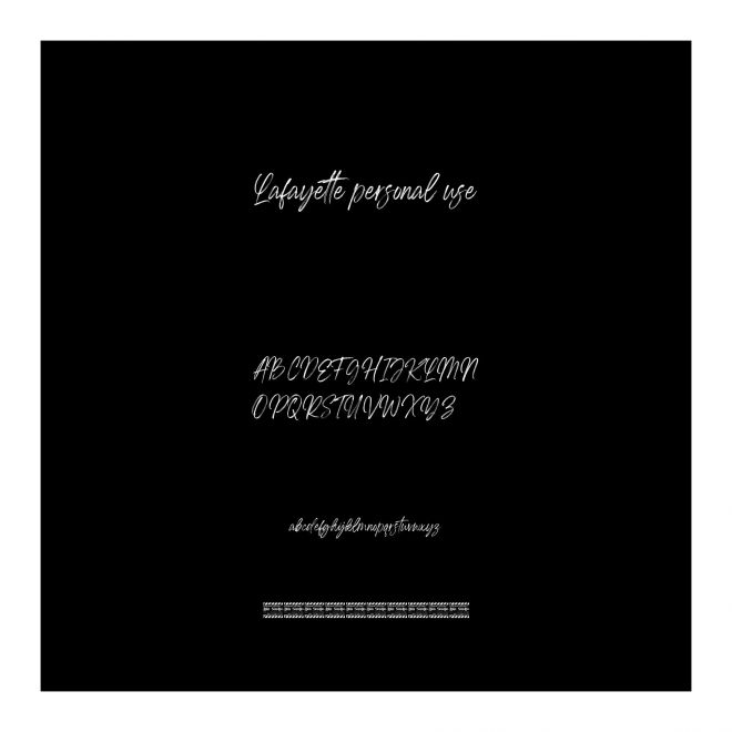 Lafayette personal use