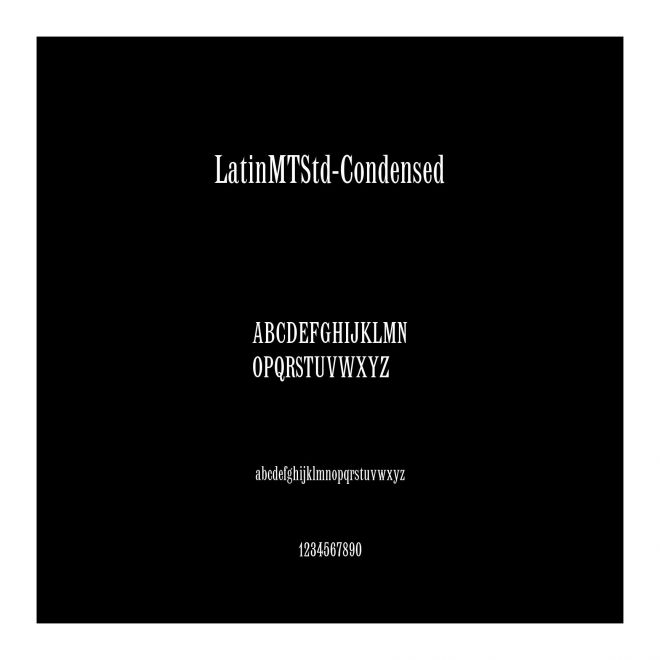 LatinMTStd-Condensed