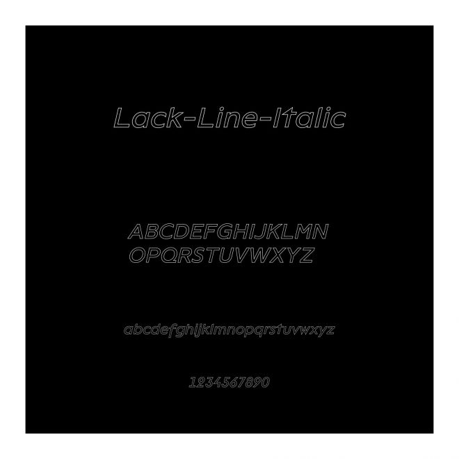 Lack-Line-Italic