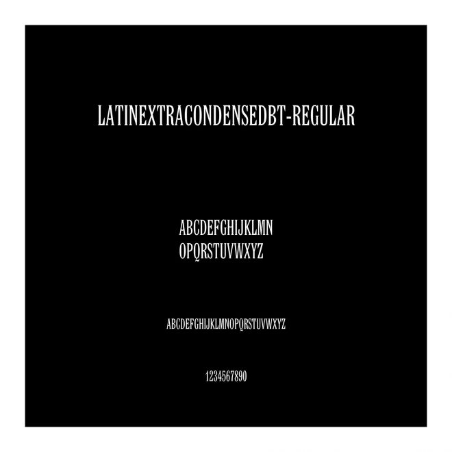 LatinExtraCondensedBT-Regular
