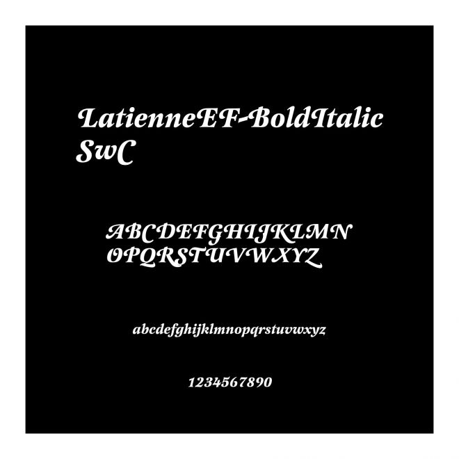 LatienneEF-BoldItalicSwC