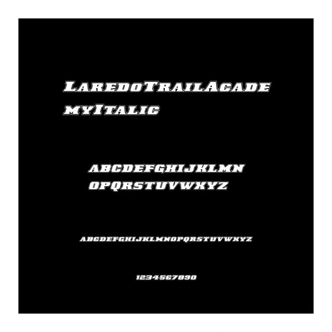 LaredoTrailAcademyItalic