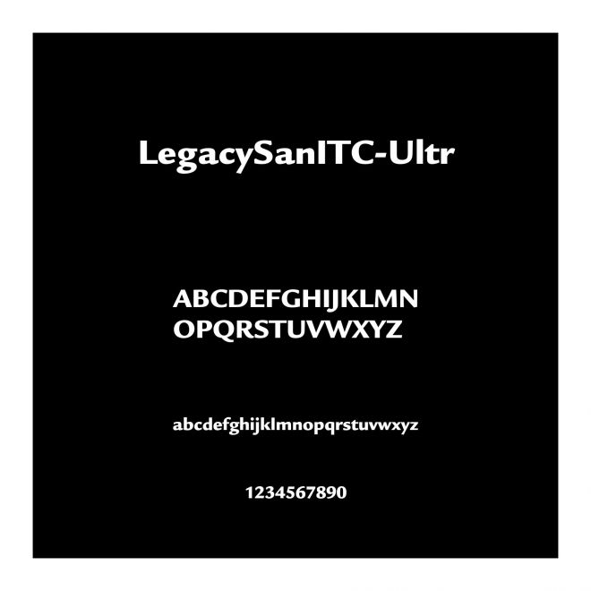 LegacySanITC-Ultr