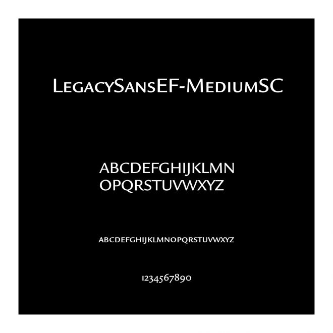 LegacySansEF-MediumSC