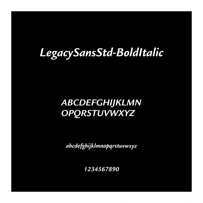 LegacySansStd-BoldItalic