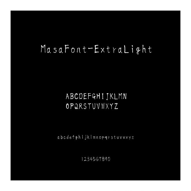 MasaFont-ExtraLight