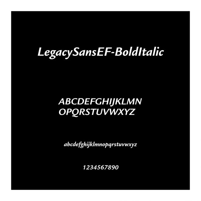 LegacySansEF-BoldItalic