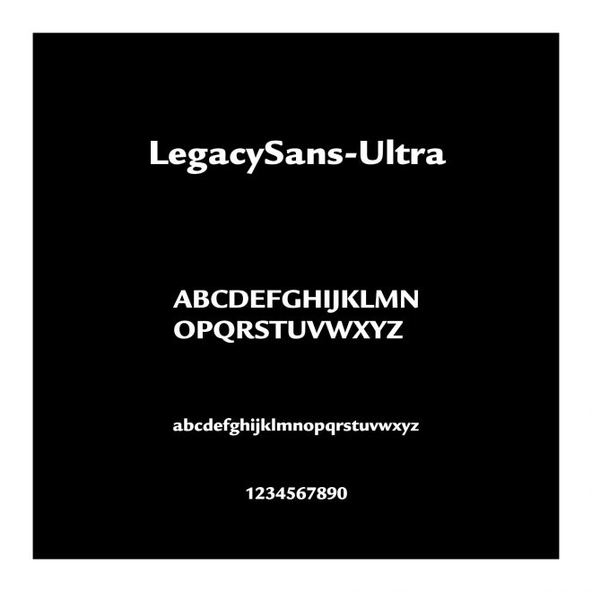 LegacySans-Ultra