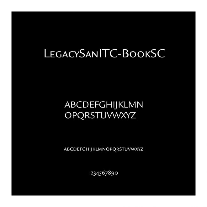 LegacySanITC-BookSC