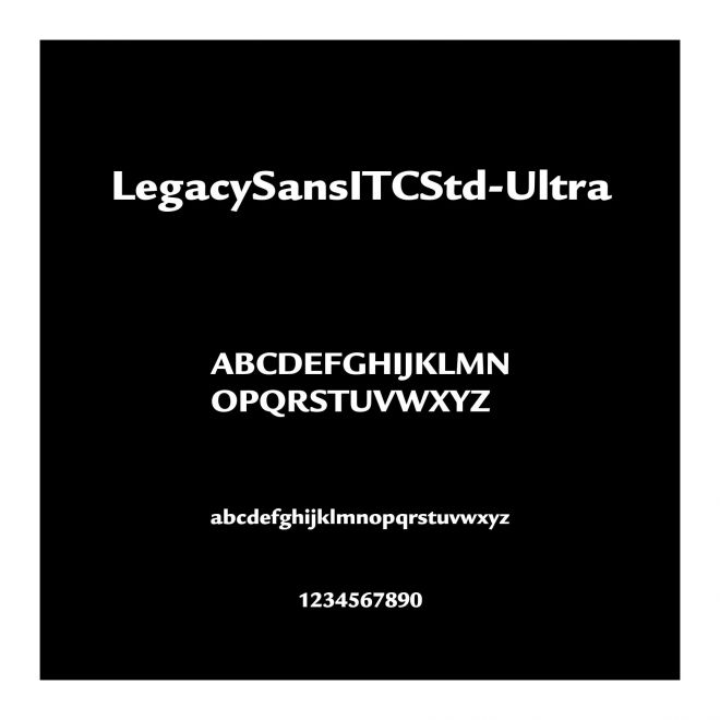LegacySansITCStd-Ultra