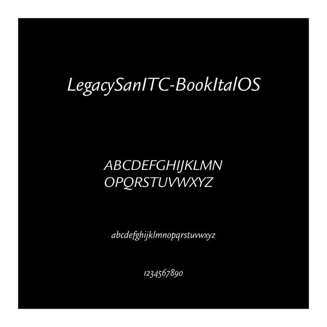 LegacySanITC-BookItalOS