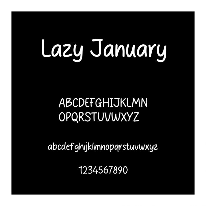 Lazy January