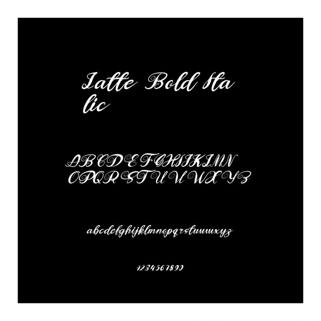 Latte Bold Italic