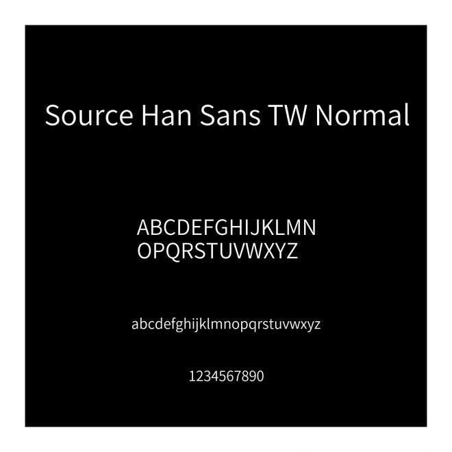 Source Han Sans TW Normal