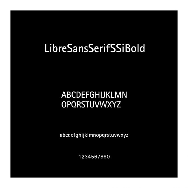 LibreSansSerifSSiBold