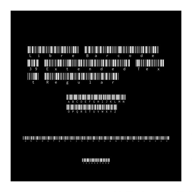 Libre Barcode 39 Extended Text Regular