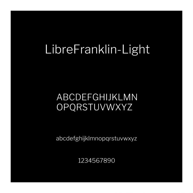 LibreFranklin-Light