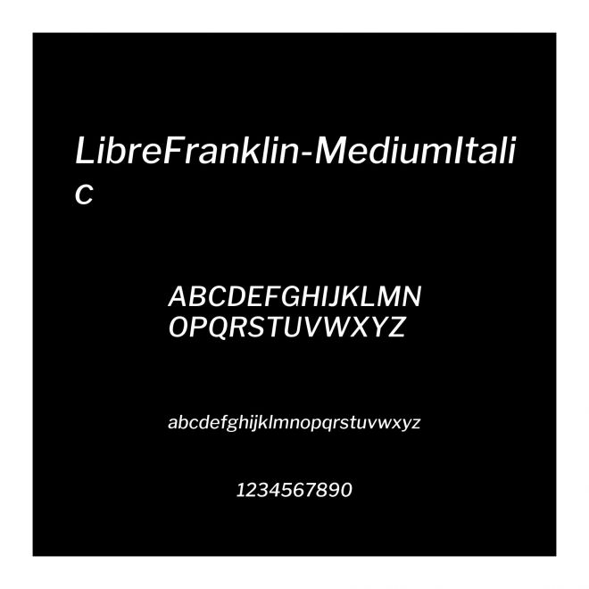 LibreFranklin-MediumItalic
