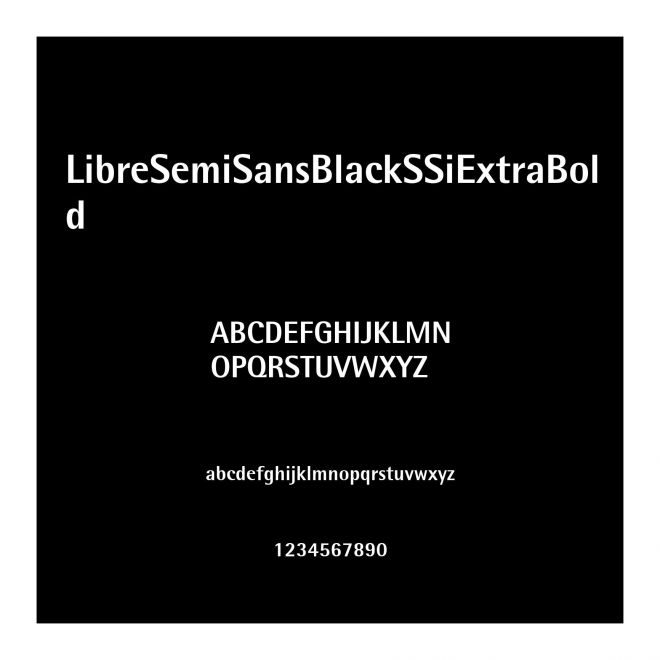 LibreSemiSansBlackSSiExtraBold