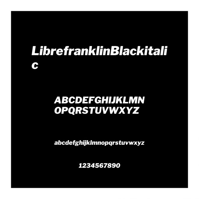 LibrefranklinBlackitalic
