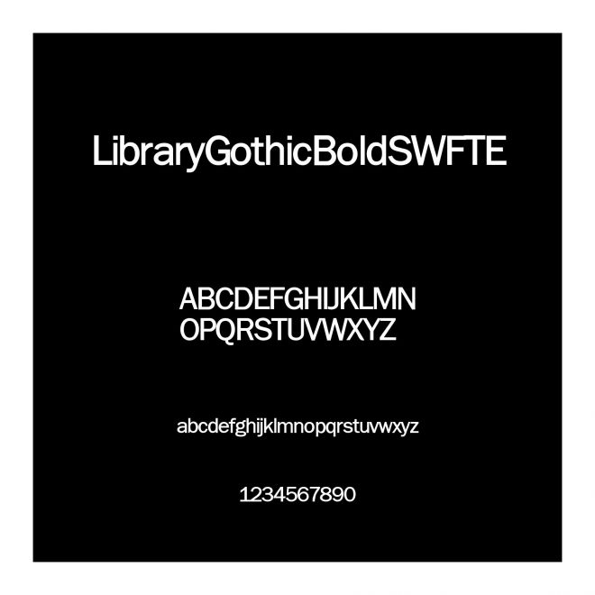 LibraryGothicBoldSWFTE
