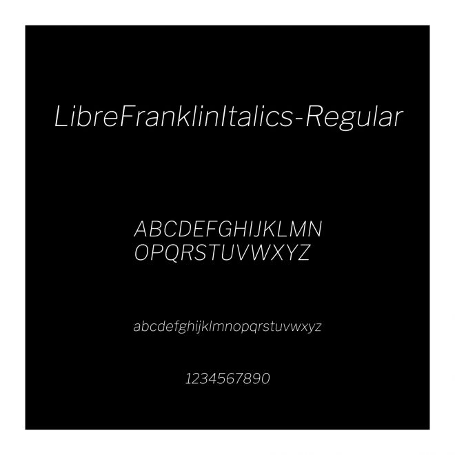LibreFranklinItalics-Regular