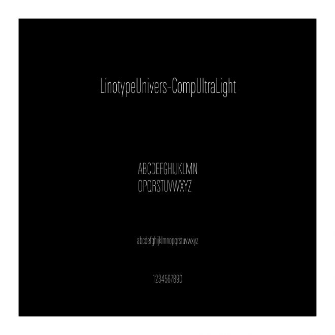 LinotypeUnivers-CompUltraLight