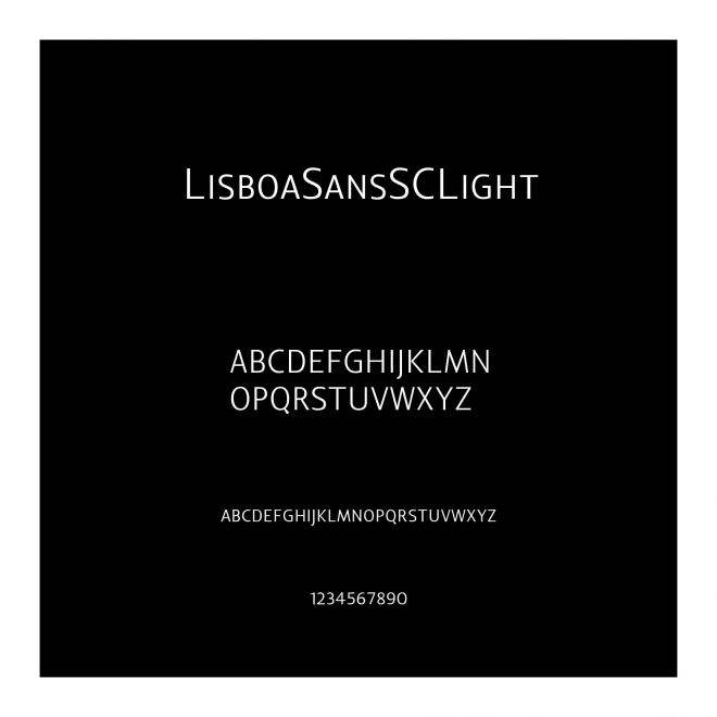 LisboaSansSCLight
